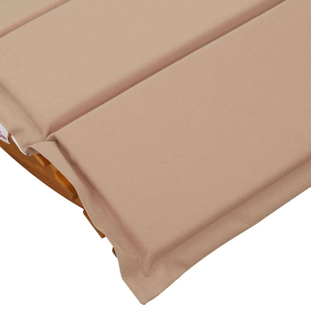 PANGIVO - Transat bois acacia marron 60 x 154 x 74 cm avec coussin, Poids :30kg - PANGIVO - Image 9