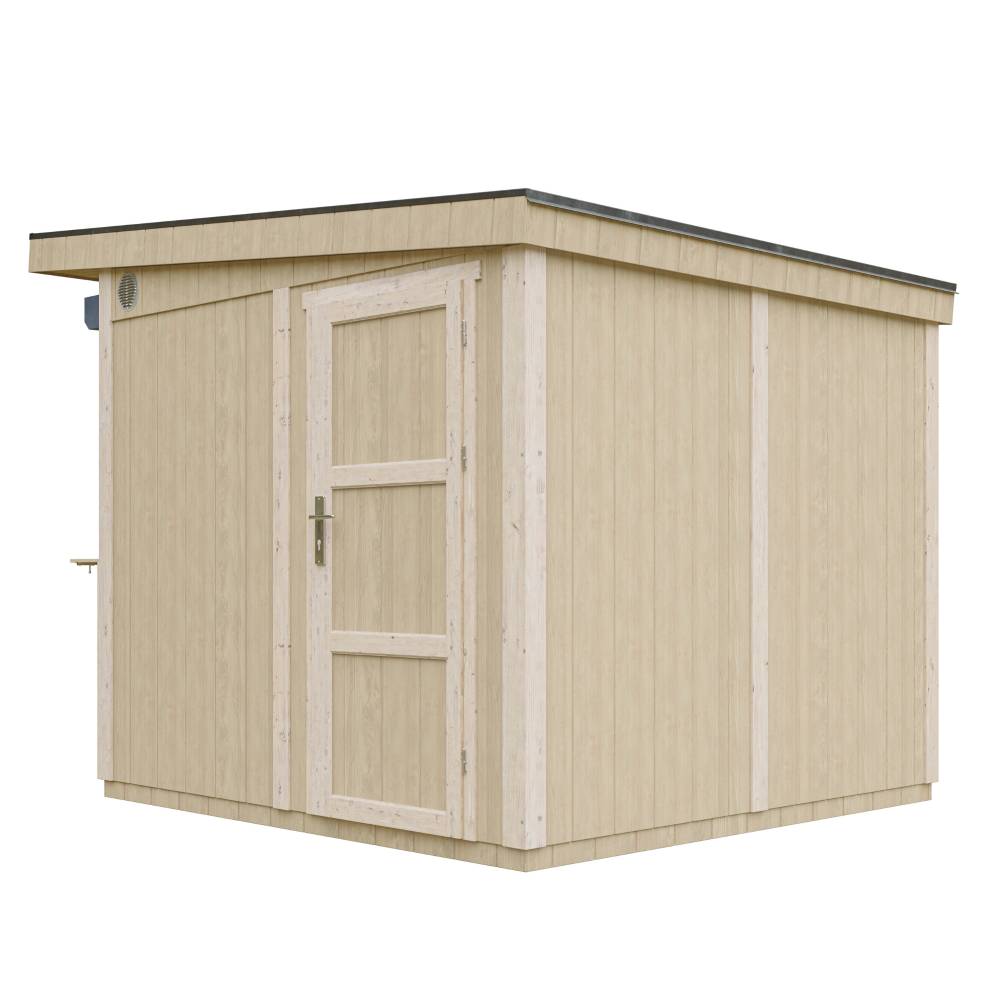 Timbela - Grand stand marché avec comptoir 5,9 m² - H240x248x305 cm - Bar jardin, kiosque extérieur - Abri de Jardin Qualité Premium - Timbela M950 - Image 5