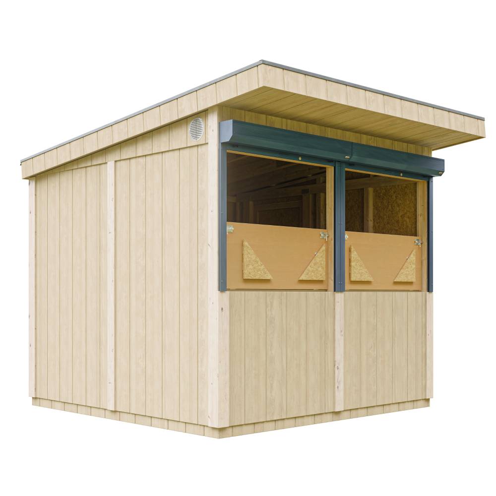 Timbela - Grand stand marché avec comptoir 5,9 m² - H240x248x305 cm - Bar jardin, kiosque extérieur - Abri de Jardin Qualité Premium - Timbela M950 - Image 4