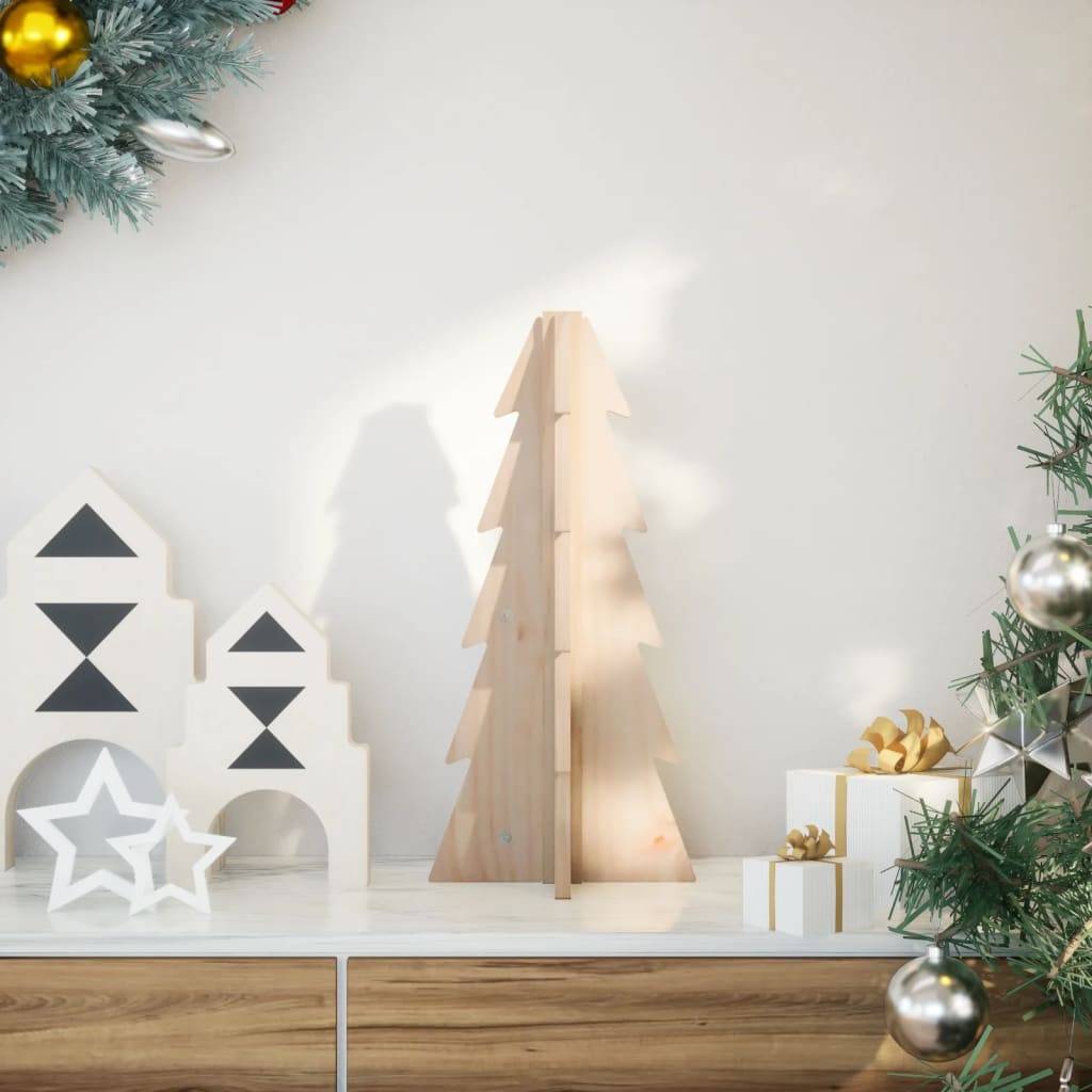 ComfortXL - Petit Sapin de Noël en Bois Brut à Poser Décoration DIY Intérieur 49 cm – ComfortXL Outdoor Living - Image 1