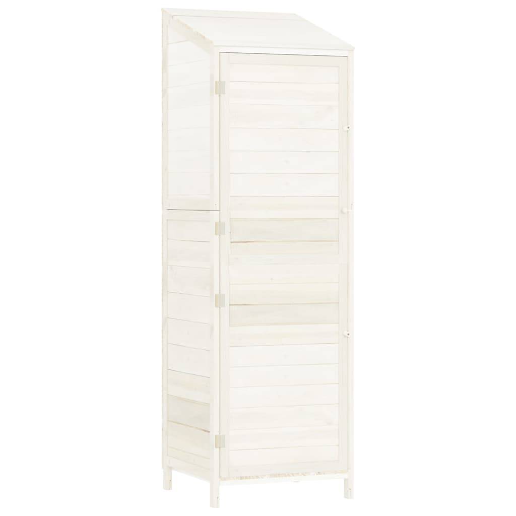 Vidaxl - Remise de jardin Blanc 55x52x174,5 cm Bois de sapin solide vidaXL 152187 - Image 2