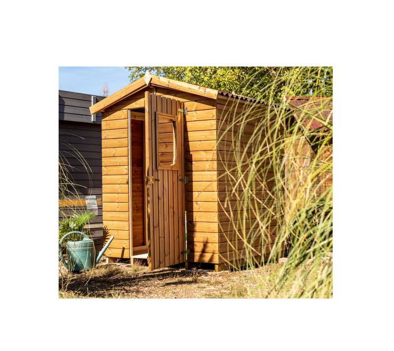Habrita - Abri en panneaux de bois massif traité 19 mm - S.u. 2,25 m² - Toit double pente Habrita - Image 4