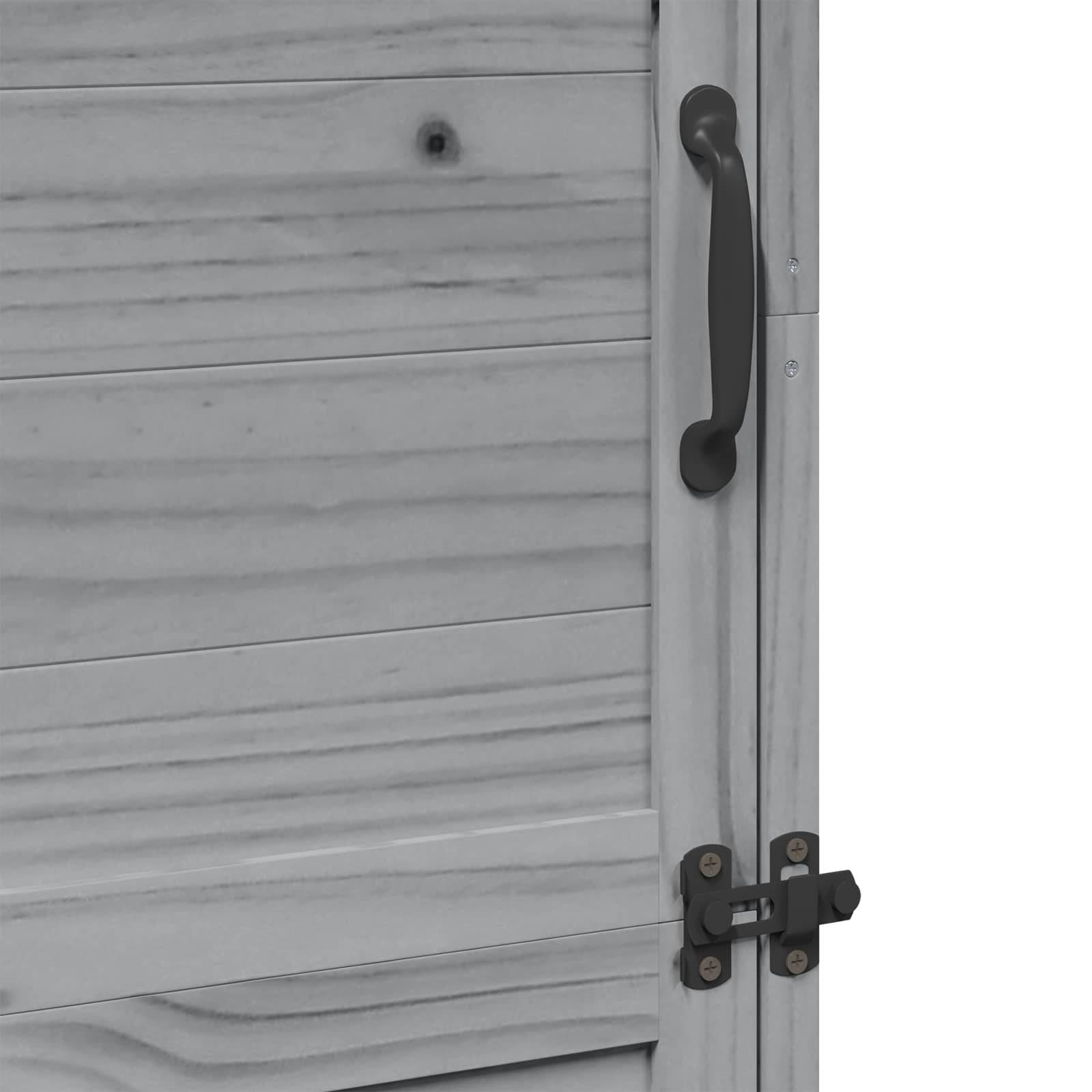 Vidaxl - Abri de jardin Gris 59,5 x 56 x 176,5 cm Bois d'ingénierie vidaXL 42033446 - Image 10
