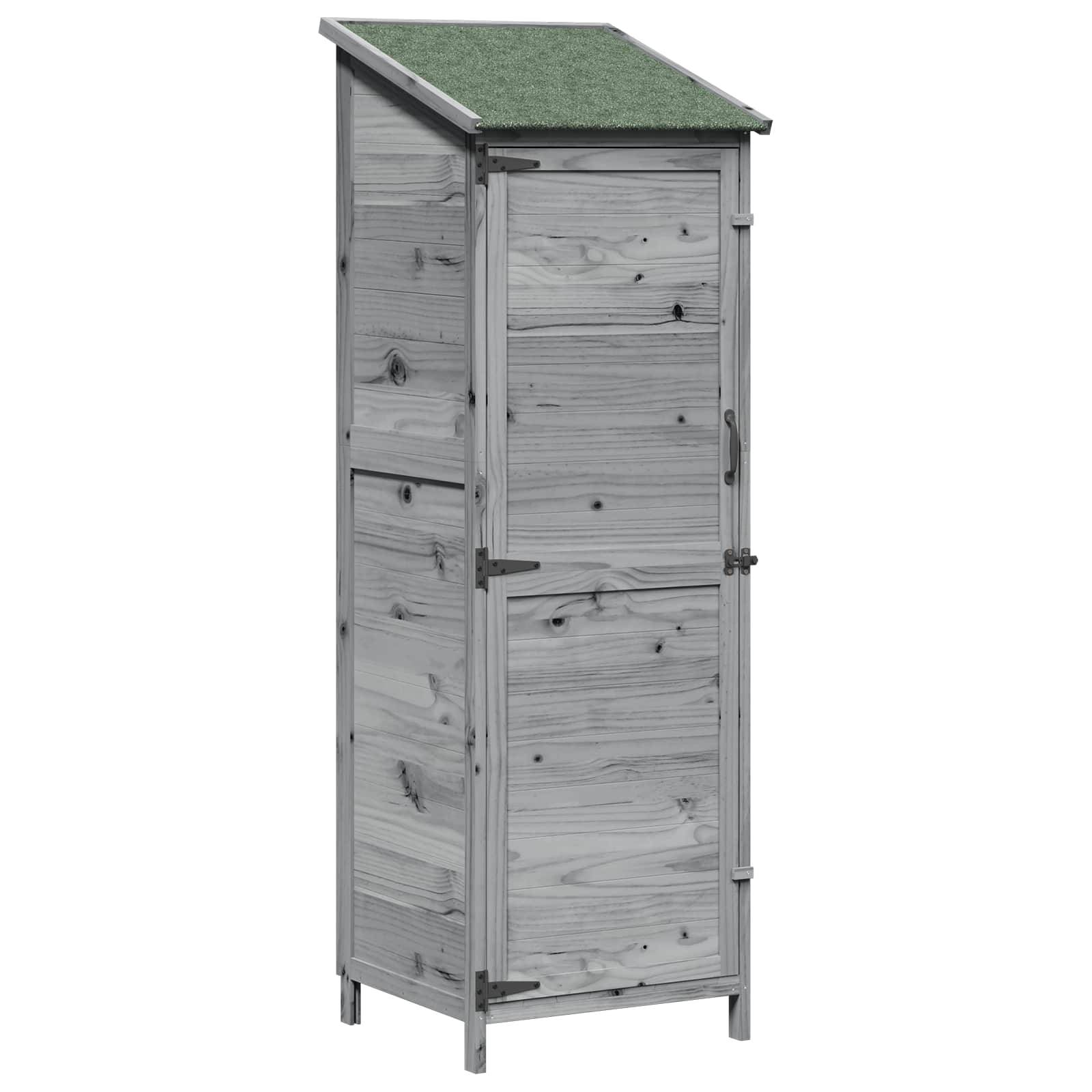Vidaxl - Abri de jardin Gris 59,5 x 56 x 176,5 cm Bois d'ingénierie vidaXL 42033446 - Image 2