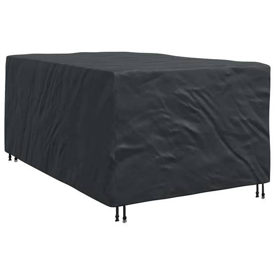 Grande Housse Salon de Jardin Tissu Oxford 210D Protection Pluie et UV pour Terrasse Noir 143x225x90 cm – ComfortXL Outdoor Living - Image 3