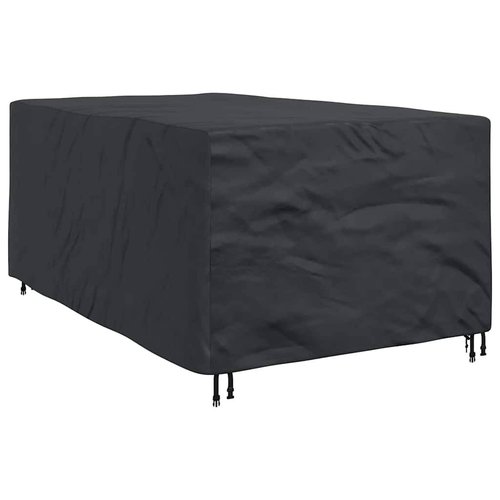 Grande Housse Salon de Jardin Tissu Oxford 210D Protection Pluie et UV pour Terrasse Noir 143x225x90 cm – ComfortXL Outdoor Living - Image 2
