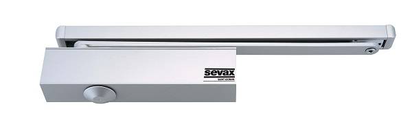 Ferme-porte à came - - Bras à glissière F2 à 4 Argent SEVAX - ESV7192