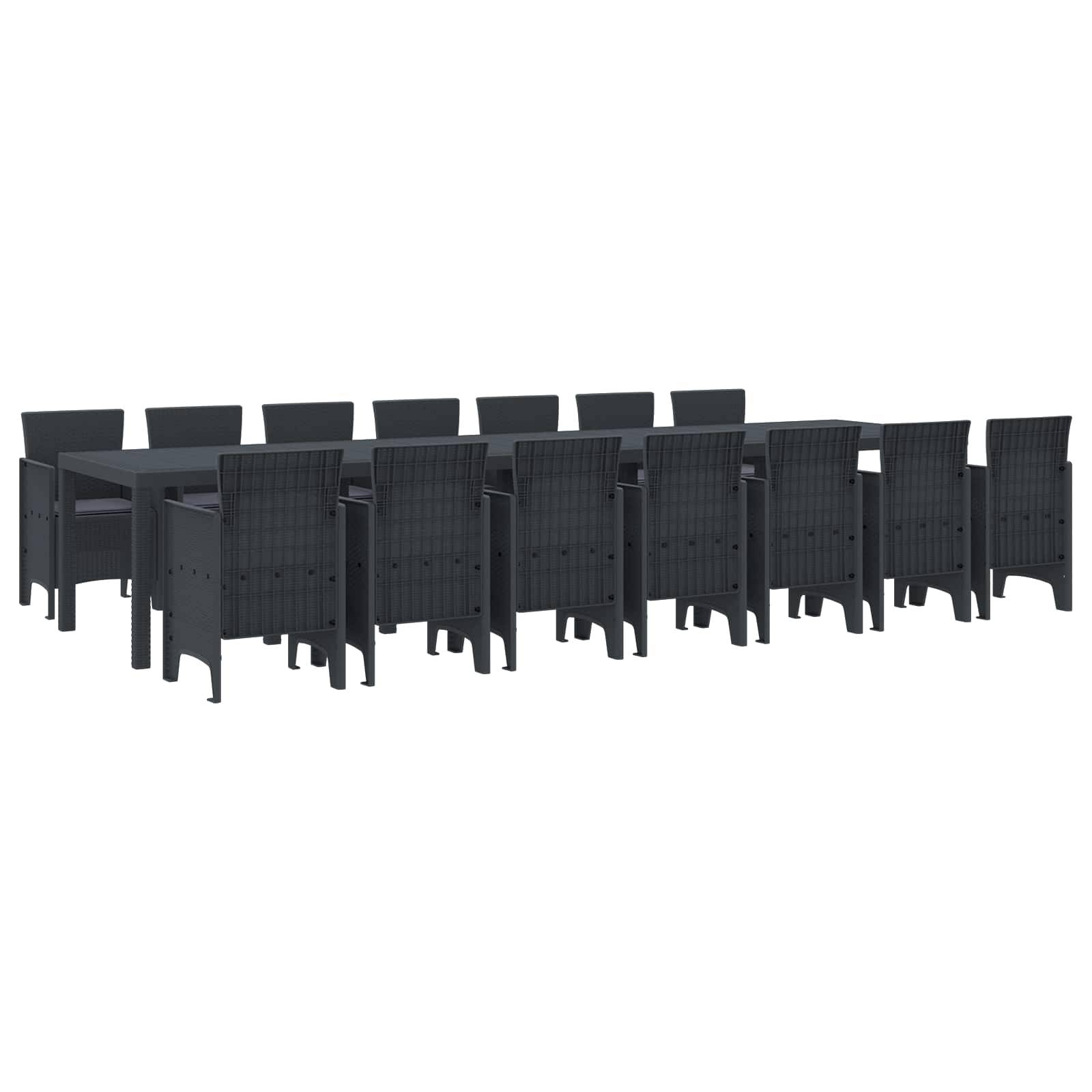 Vidaxl - Ensemble de salle à manger de jardin avec coussins 15 pcs vidaXL 3378795 - Image 1