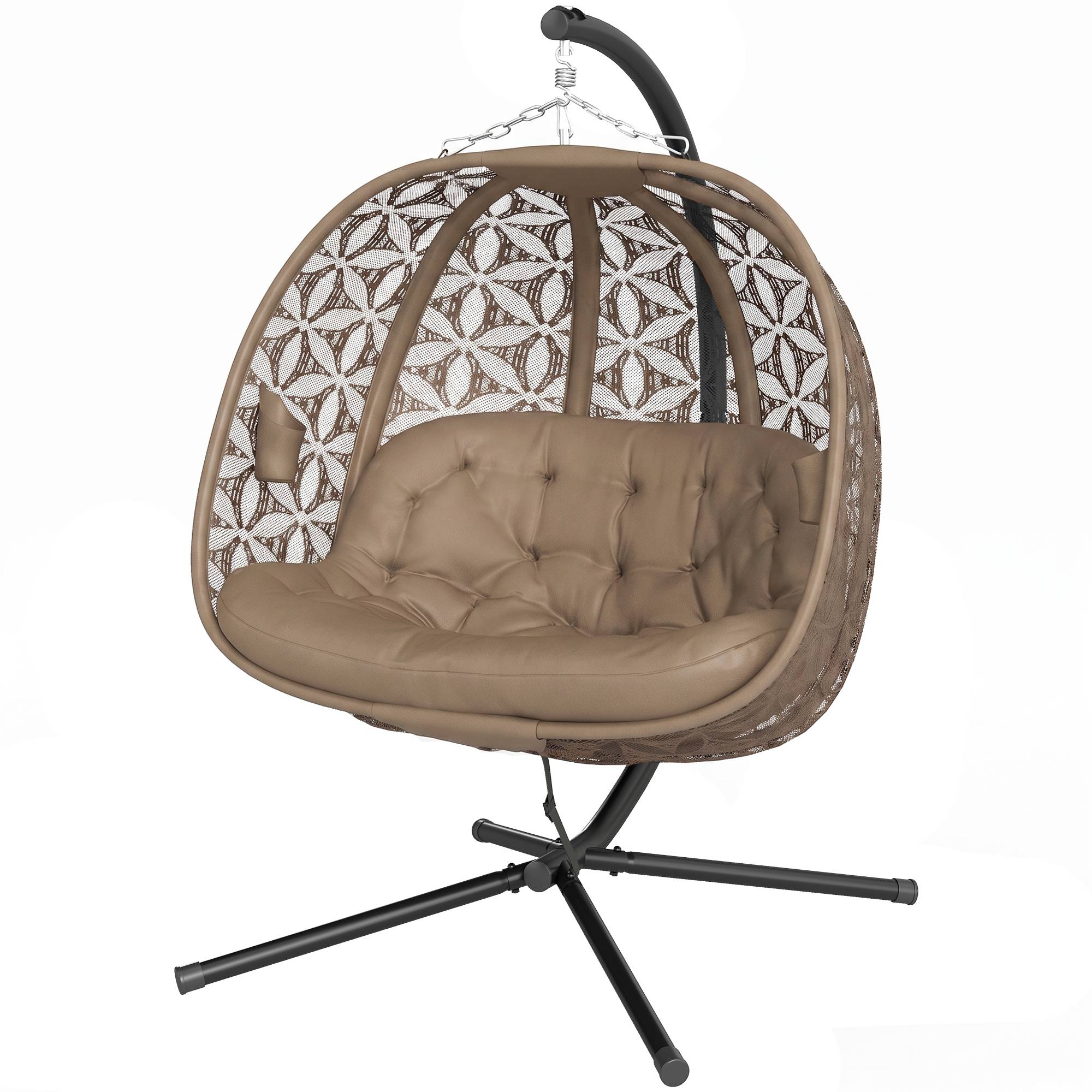 PANGIVO - Fauteuil œuf suspendu acier 126 x 126 x 176 cm - PANGIVO - Image 2