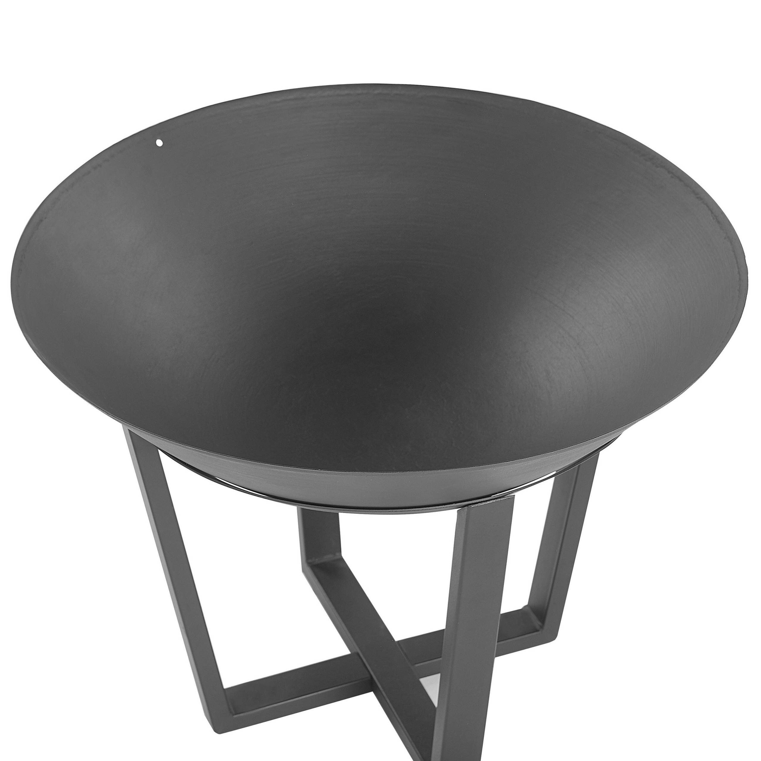 Beliani - Braséro Rond au Charbon Chauffage Extérieur en Acier Noir Très Décoratif et Elégant Idéal pour Cuisiner à l'Extérieur Beliani - Image 7