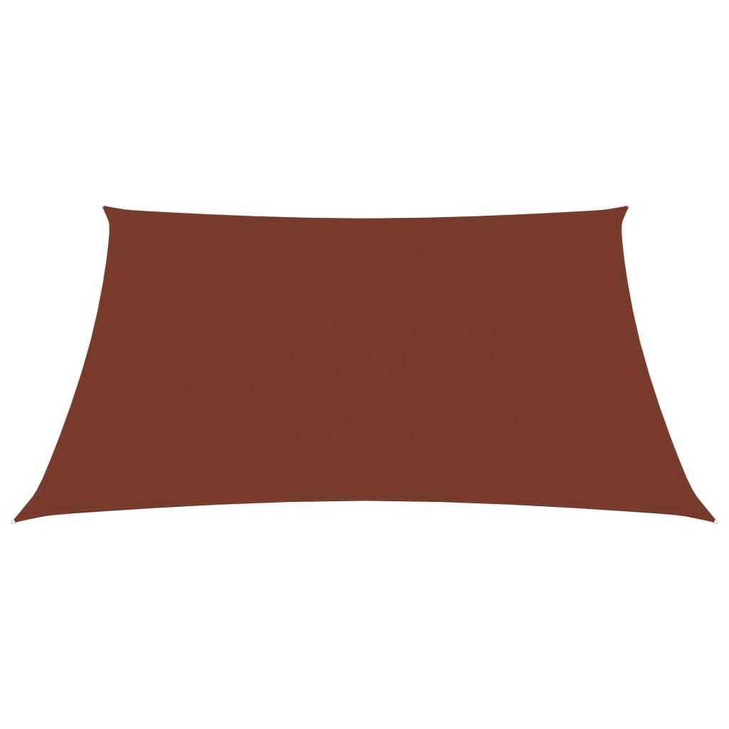 Helloshop26 - Voile toile d'ombrage parasol tissu oxford rectangulaire 3 x 4,5 m terre cuite - Image 2