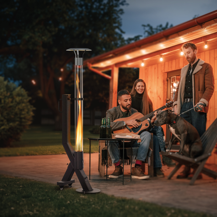 Chauffage de terrasse à granulés Rocket Heater noir Green Flame - Image 3