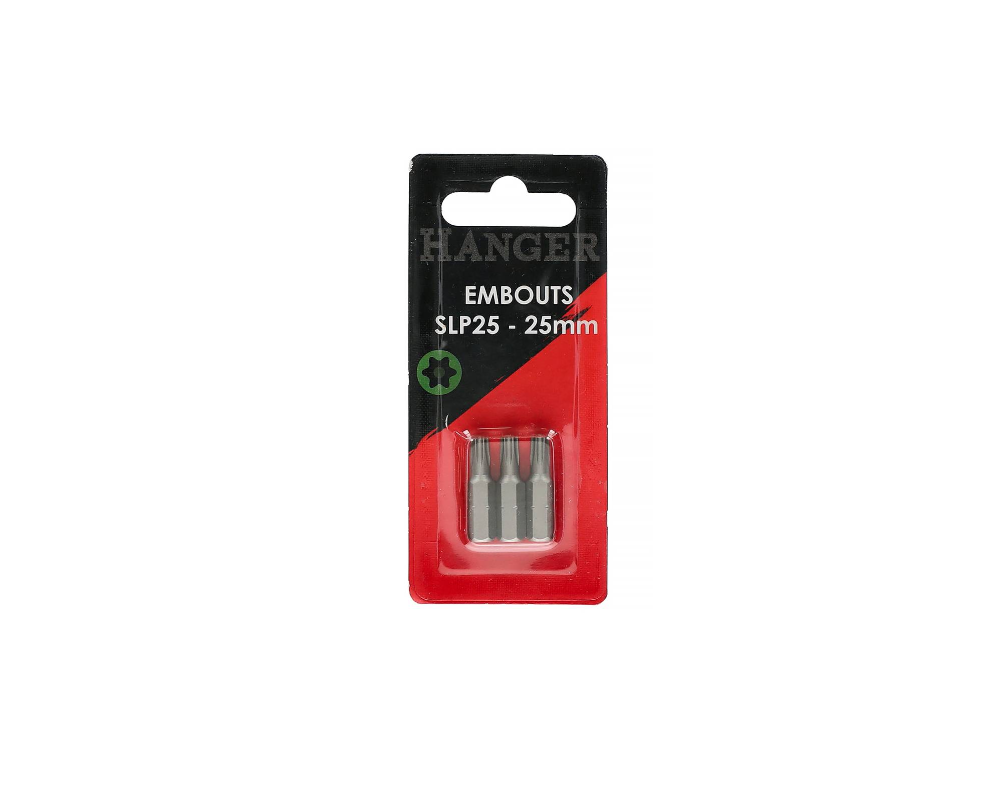 Carte de 3 embouts étoile percée TTX25 longueur 25 mm - HANGER - 133044 - Image 2