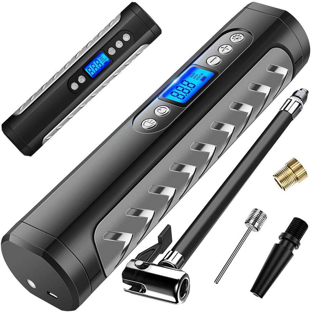 Entrepotbrico - Pompe à batterie pour vélo voiture compresseur électrique 10 bar lcd - Image 1