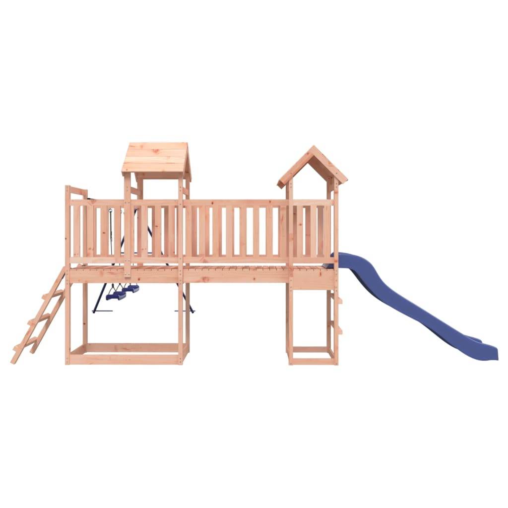Helloshop26 - Aire de jeux d'extérieur balançoires toboggan portiques robuste jeux jardin 313 x 525 x 214 cm bois massif de douglas - Image 4