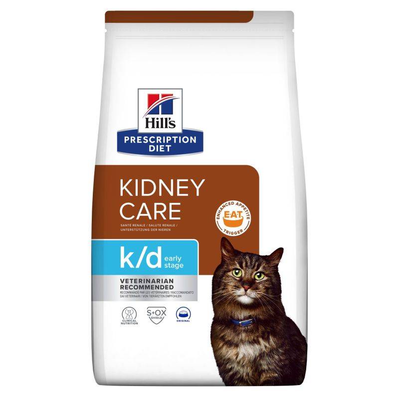 CROQUETTES CHAT ADULT PRESCRIPTION DIETS K/D KIDNEY CARE EARLY STAGE - HILL'S 3 kg - Image 1