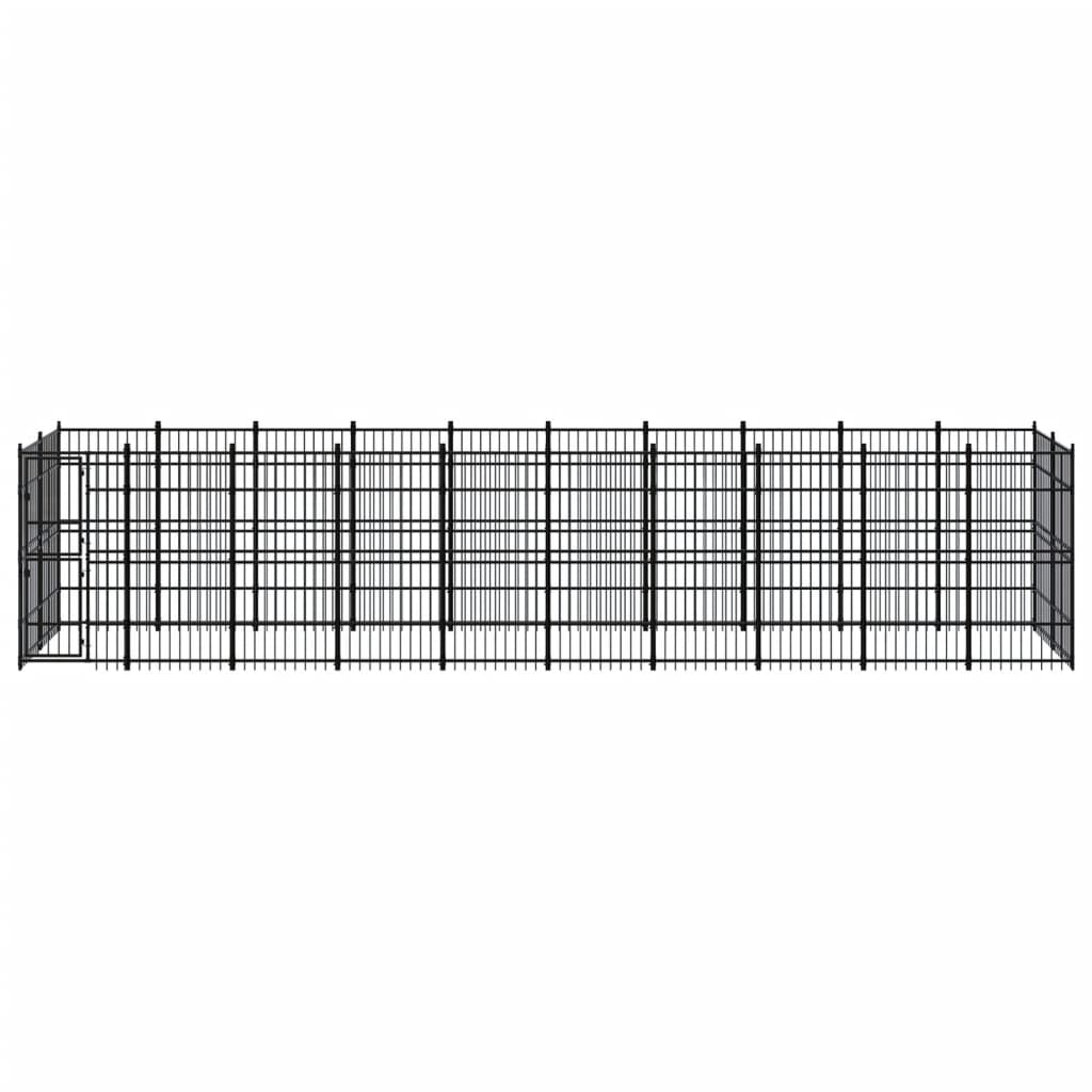 Vidaxl - Chenil D'Extérieur Pour Chiens Acier 18,43 M² - vidaXL - Image 1