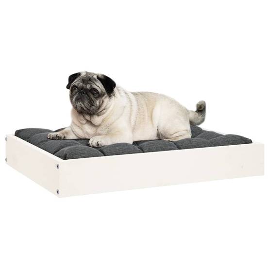 Lit pour chien bois de pin blanc 61.5 x 49 x 9 cm - PANGIVO - Image 6