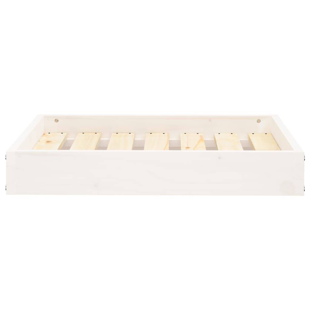 Lit pour chien bois de pin blanc 61.5 x 49 x 9 cm - PANGIVO - Image 4