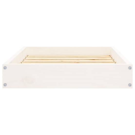 Lit pour chien bois de pin blanc 61.5 x 49 x 9 cm - PANGIVO - Image 5
