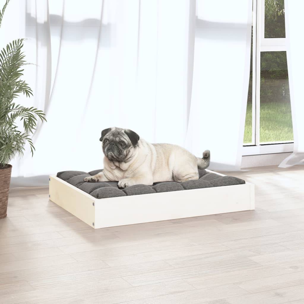 Lit pour chien bois de pin blanc 61.5 x 49 x 9 cm - PANGIVO - Image 3