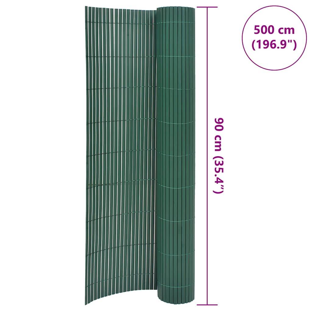 Brise-Vue PVC Rouleau Clôture Synthétique Jardin Durable 90x500cm Vert - ComfortXL Outdoor Living - Image 6