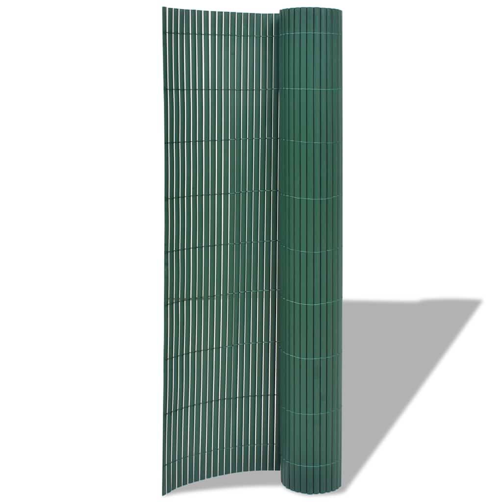 Brise-Vue PVC Rouleau Clôture Synthétique Jardin Durable 90x500cm Vert - ComfortXL Outdoor Living - Image 2