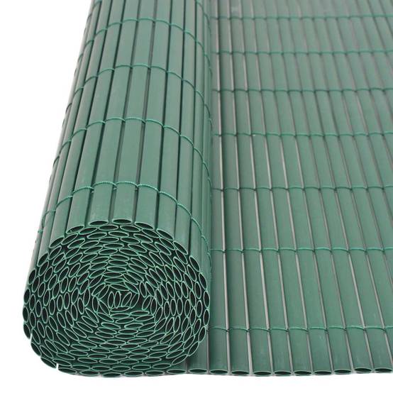 Brise-Vue PVC Rouleau Clôture Synthétique Jardin Durable 90x500cm Vert - ComfortXL Outdoor Living - Image 5