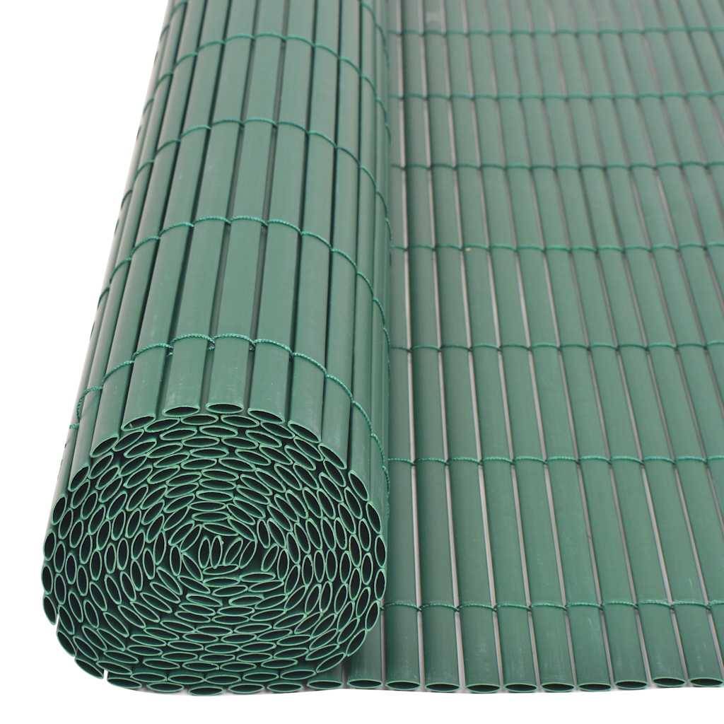 Brise-Vue PVC Rouleau Clôture Synthétique Jardin Durable 90x500cm Vert - ComfortXL Outdoor Living - Image 5