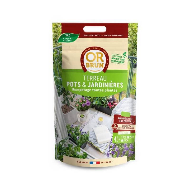 Or Brun - Or Brun Terreau Pots Et Jardinieres 4l - Image 1