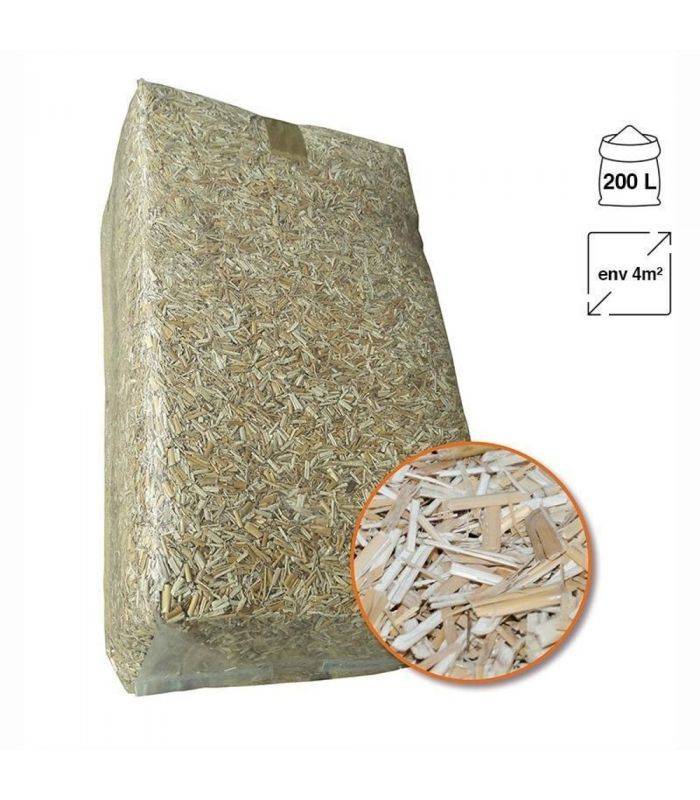 Paillis de miscanthus pour retenir l'eau - balle de 150 litres pour 4m² - Image 1