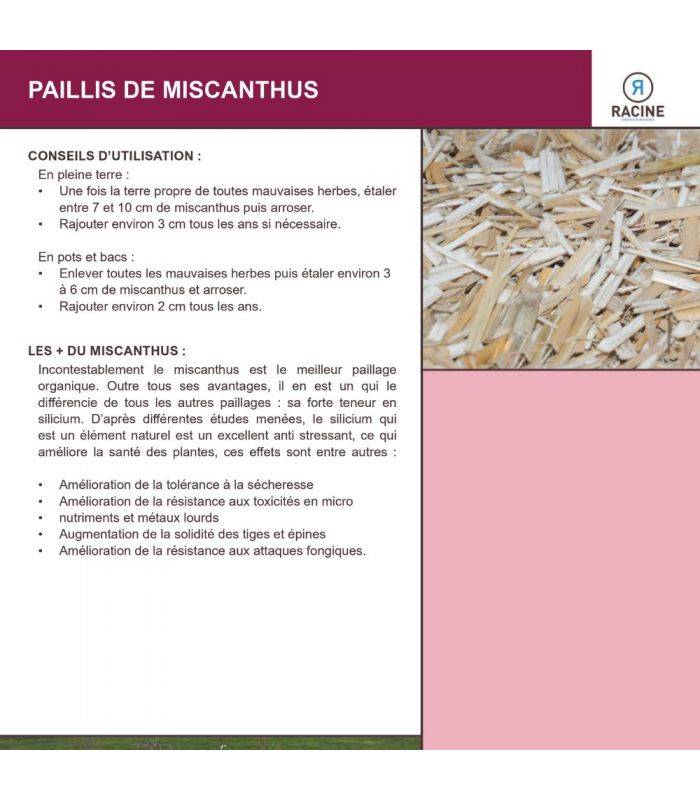 Paillis de miscanthus pour retenir l'eau - balle de 150 litres pour 4m² - Image 6