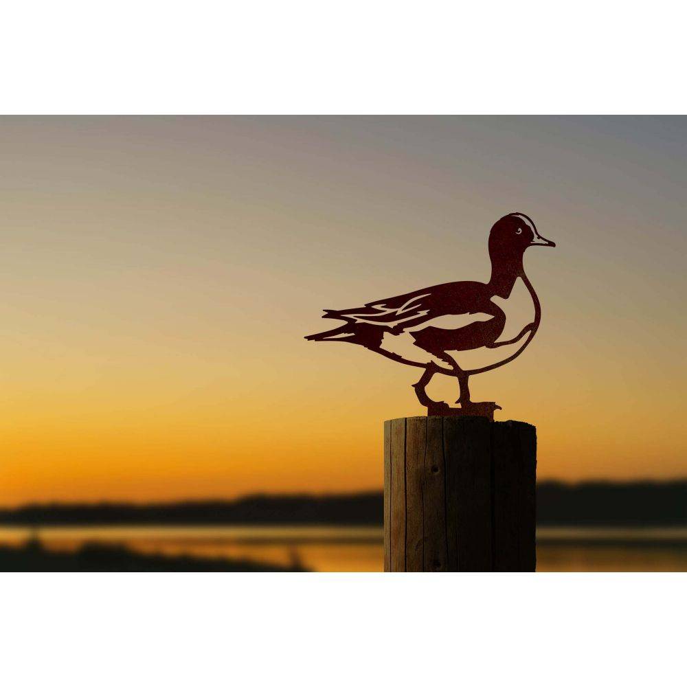 Metalbird - Animal décorarif canard siffleur en acier corten Metalbird - Image 2