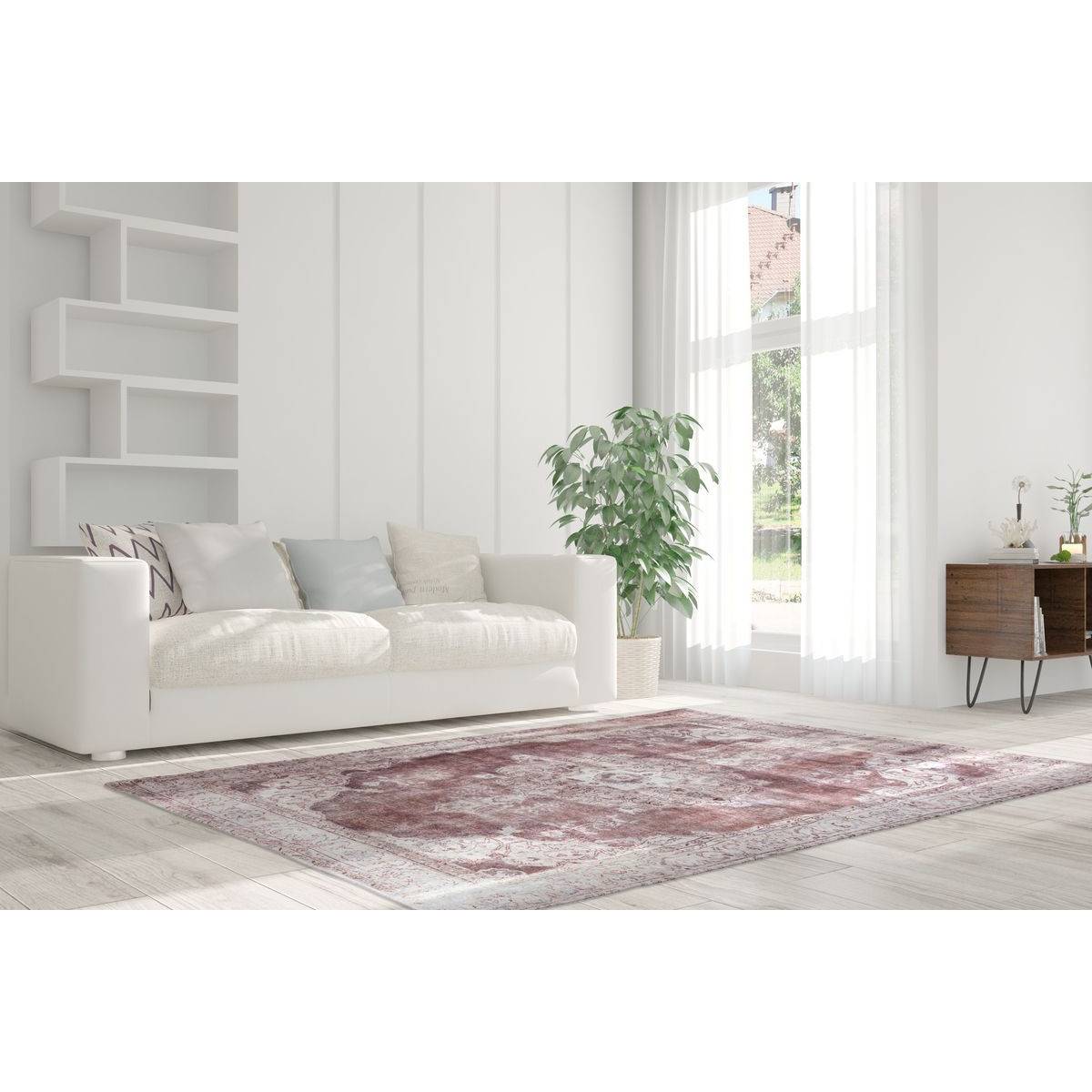 Tapis Imprimé Antique "Vintage" Beige 200 x 290 cm - Image 2
