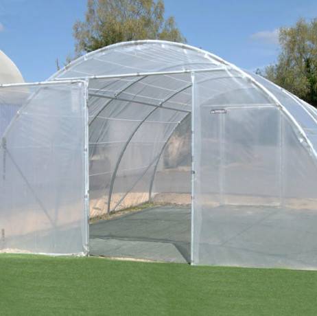 Serre tunnel PRO-450 larg 4.50 m, Long 10 m, Façade 1 porte simple et 1 façade pleine - Image 3