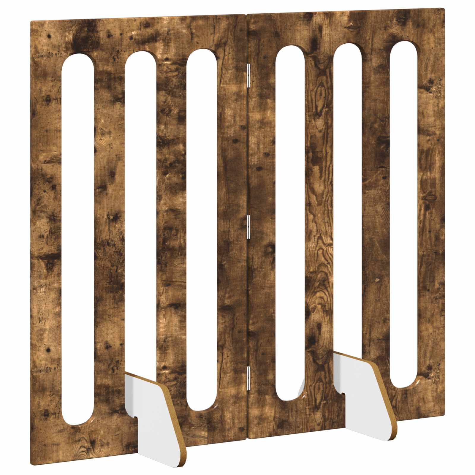 PANGIVO - Clôture pour animaux bois d'ingénierie chêne fumé 100.5 x 38 x 90 cm - PANGIVO - Image 3