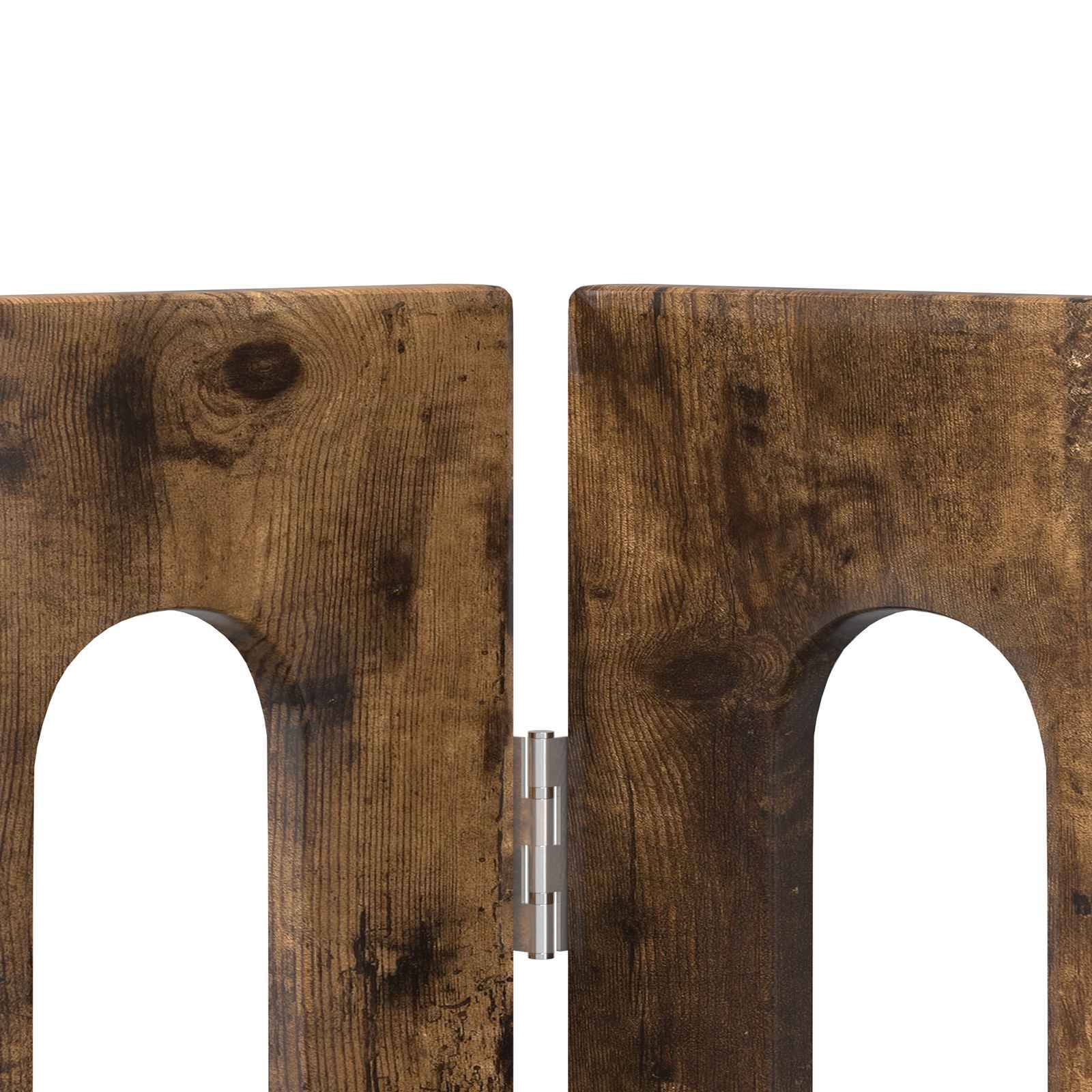 PANGIVO - Clôture pour animaux bois d'ingénierie chêne fumé 100.5 x 38 x 90 cm - PANGIVO - Image 5