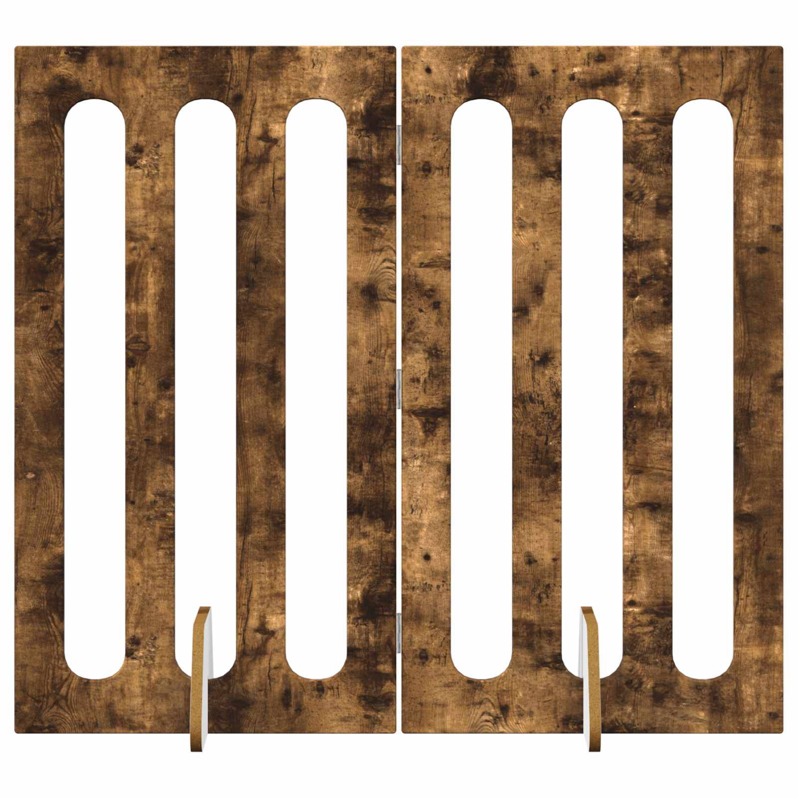 PANGIVO - Clôture pour animaux bois d'ingénierie chêne fumé 100.5 x 38 x 90 cm - PANGIVO - Image 2
