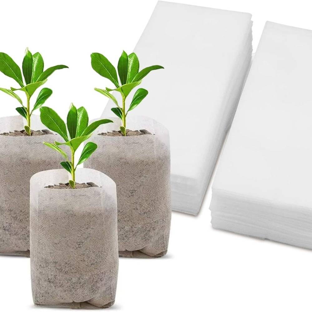 Lot de 200 Sacs à semis - 18x12cm - Respirants et réutilisables - Pépinière/jardinage - DtopbuyAge - Image 1