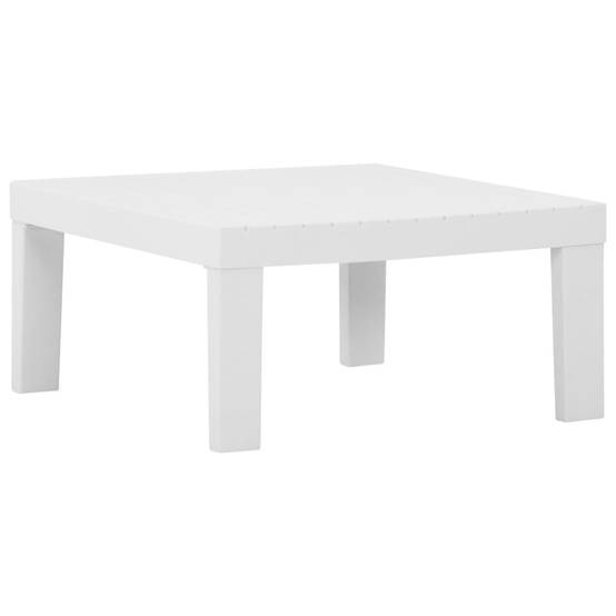 Salon de Jardin 2 pcs Canapé et Table Basse Plastique Coussins Blanc – ComfortXL Outdoor Living - Image 7