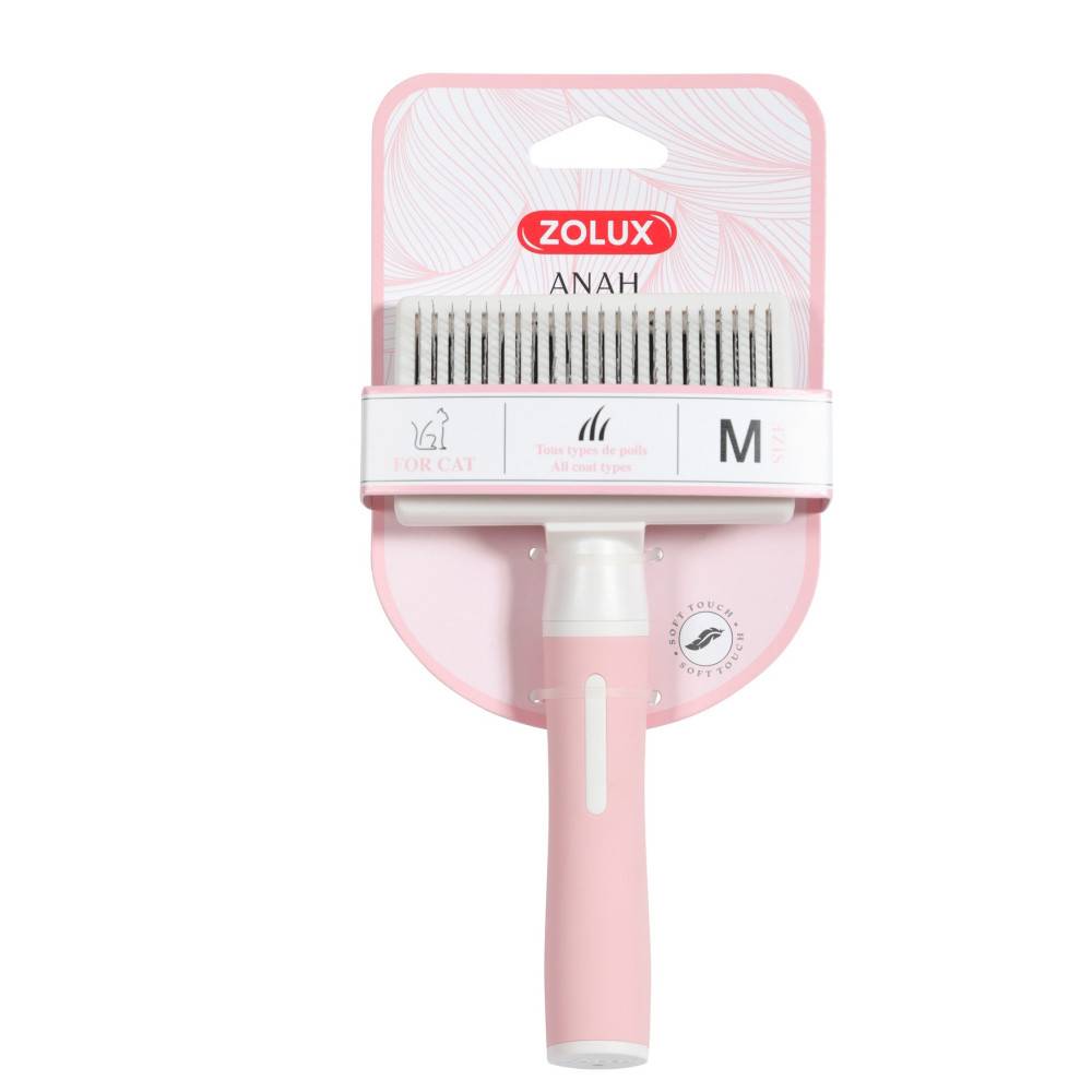 Zolux - Brosse SLICKER retractable taille M pour chats - Image 2