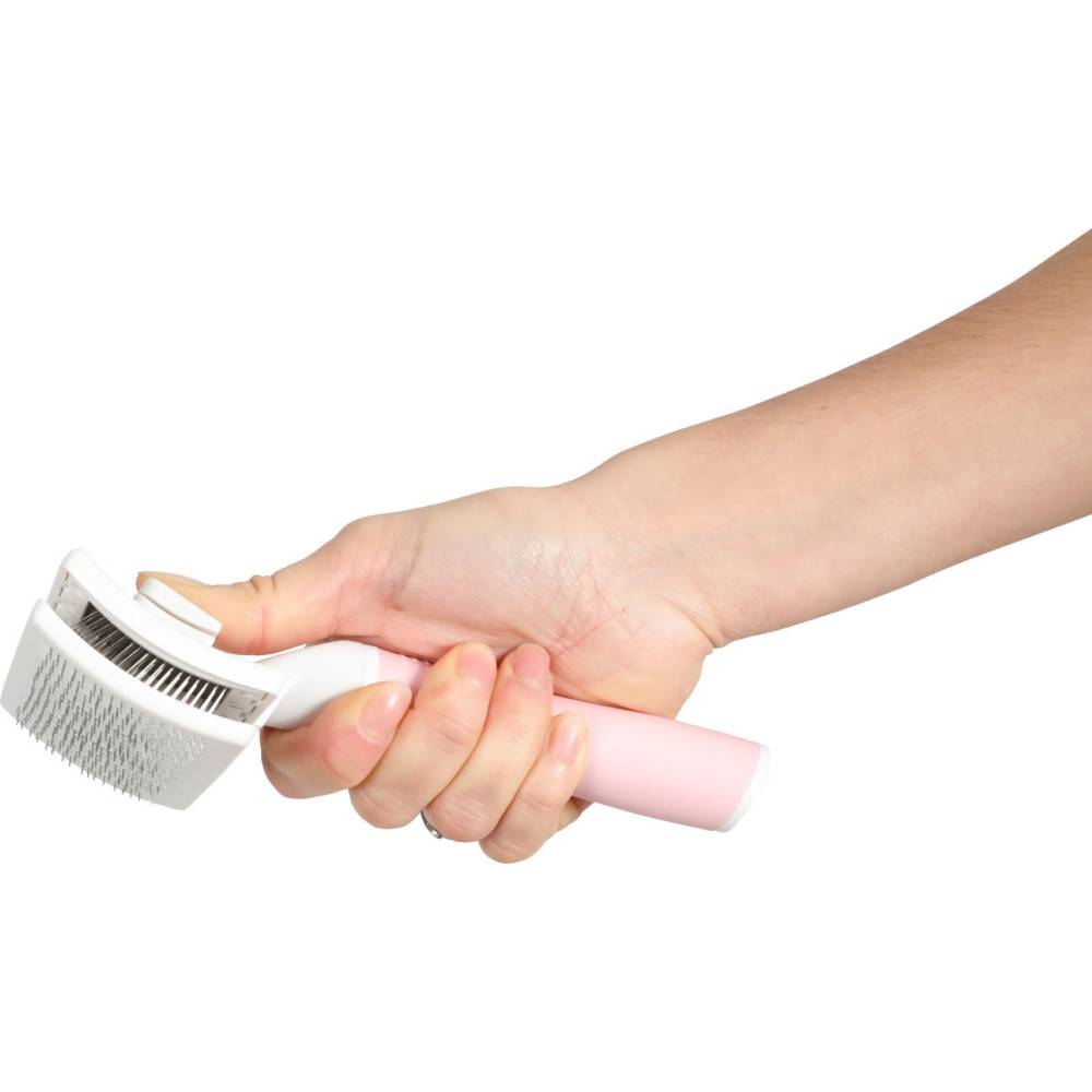 Zolux - Brosse SLICKER retractable taille M pour chats - Image 1