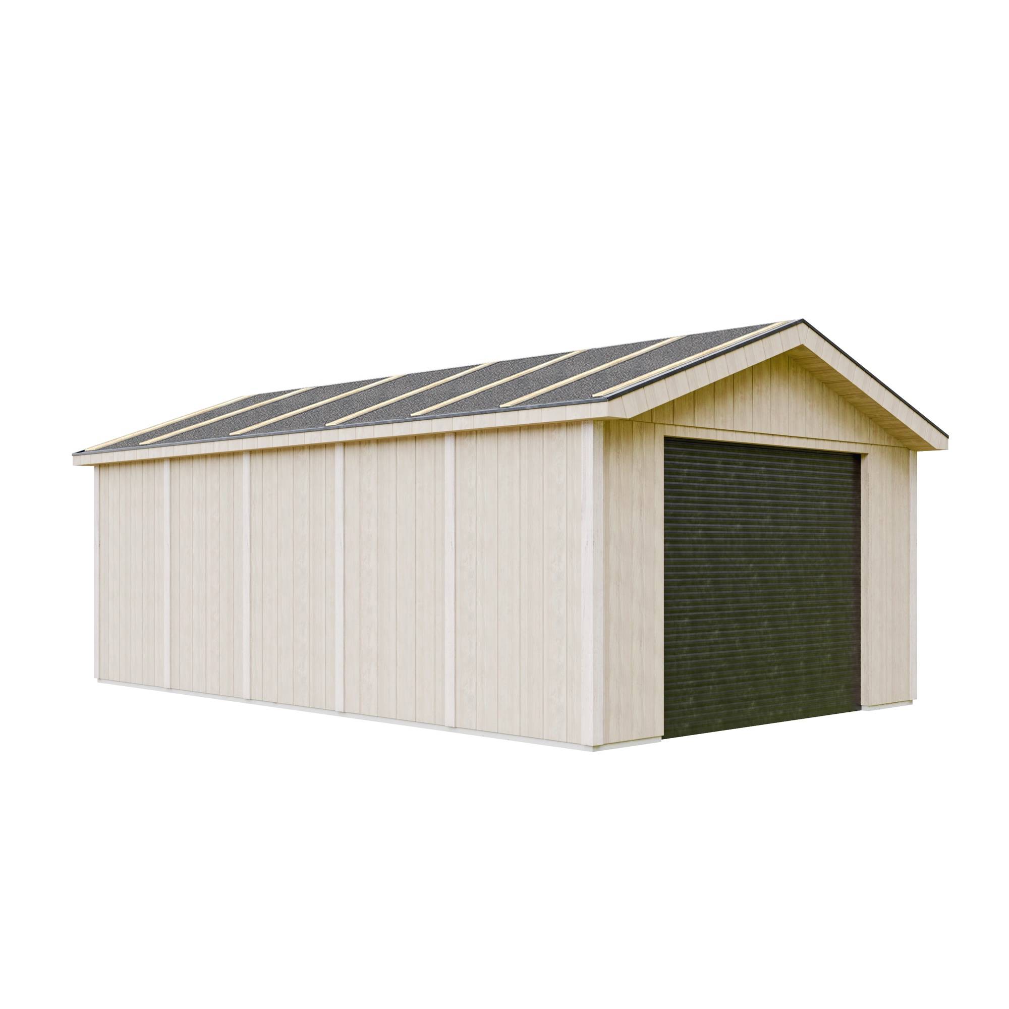 Timbela - Garage Qualité Premium 21 m²- L378xl648 cm - garage pour auto, moto, vélos, machines de jardinage - Timbela M992B-REDWOOD RED - Image 3