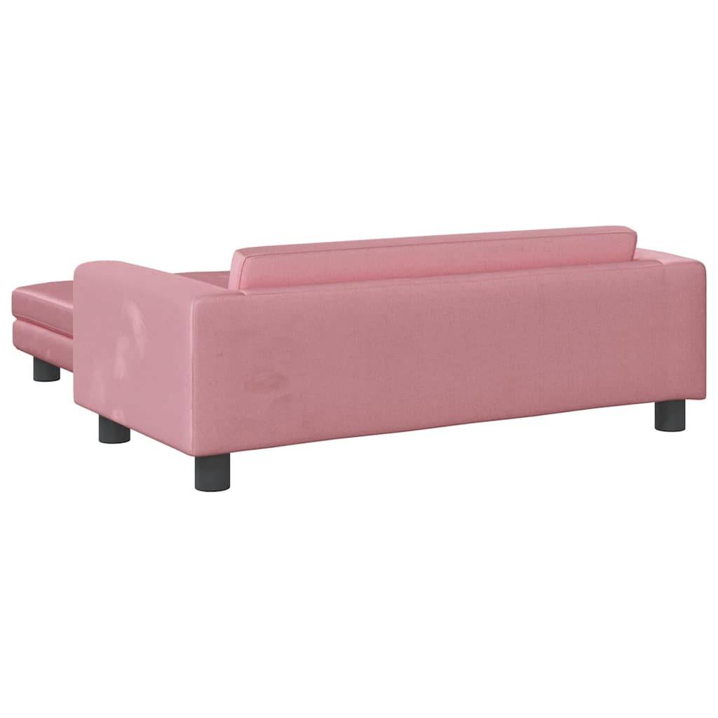 Lit pour chien velours et bois rose 100 x 50 x 30 cm - PANGIVO - Image 5