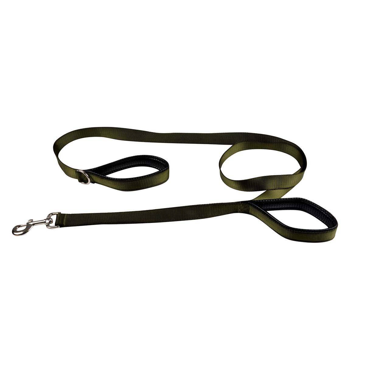 Laisse de Dressage "Double Poignées" 250cm Kaki - Image 1