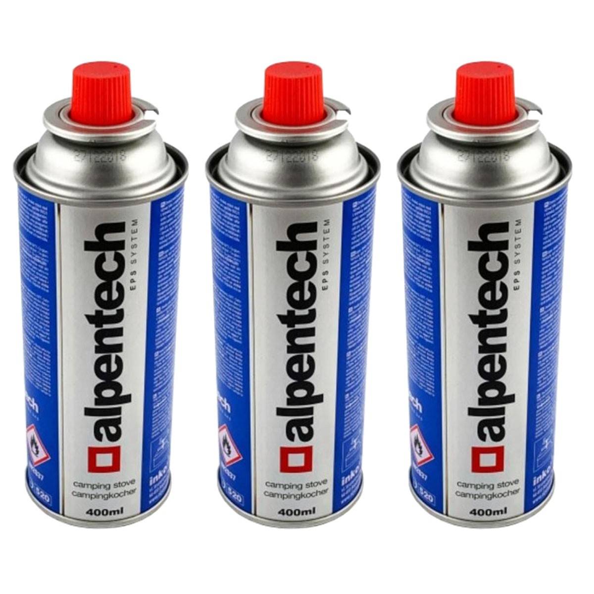 Pack de 3 Cartouches de gaz 250g butane Camping Butane ALPENTECH - Image 1