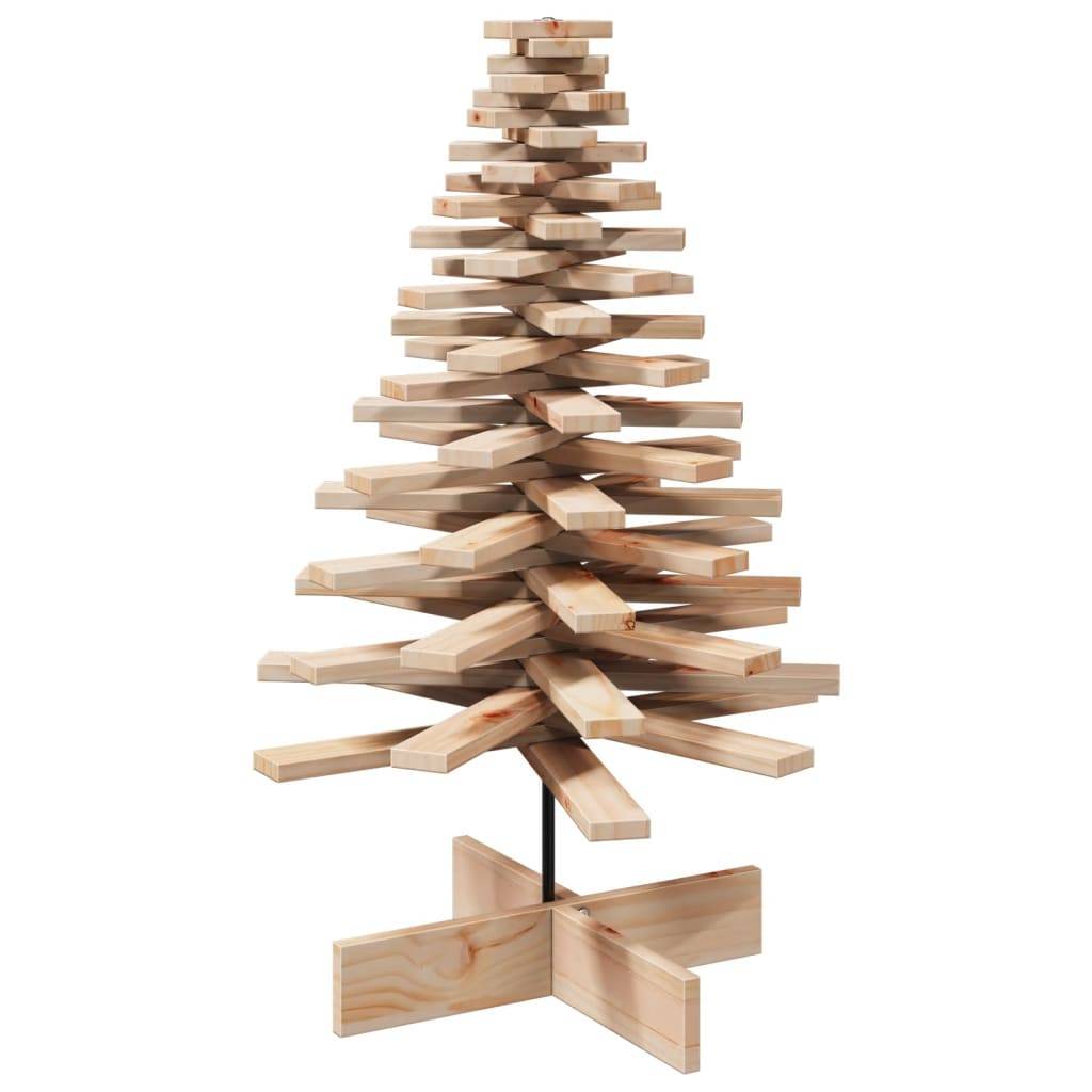 Vidaxl - Arbre de Noël en bois pour décoration 100 cm bois massif de pin vidaXL 858204 - Image 2