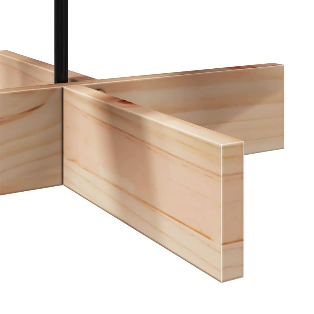 Vidaxl - Arbre de Noël en bois pour décoration 100 cm bois massif de pin vidaXL 858204 - Image 4