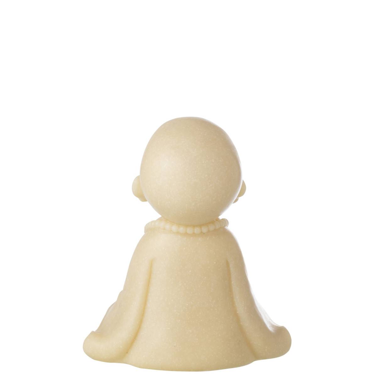 J-Line - Statuette Déco Moine Zen "Bodhi" 23cm Jaune - Image 3