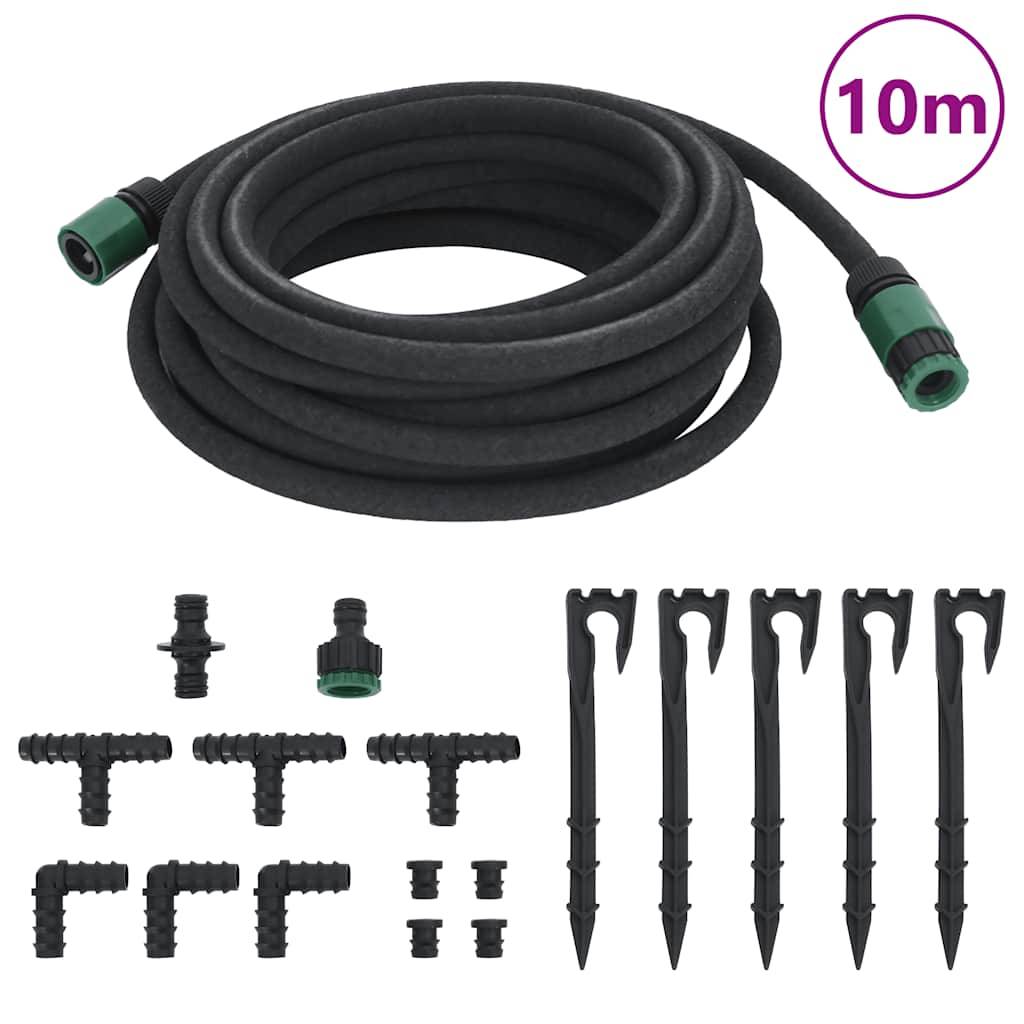 Vidaxl - Tuyau d'arrosage de jardin noir 0,6" 10 m caoutchouc vidaXL 155868 - Image 1